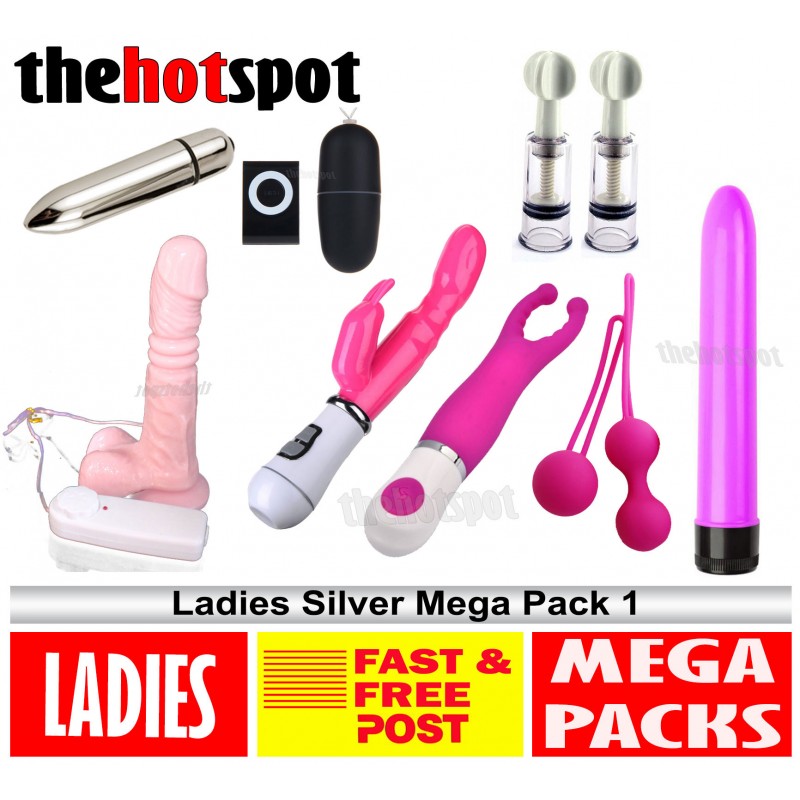 LADIES SILVER PACK 1 SEX TOY MEGA PACK